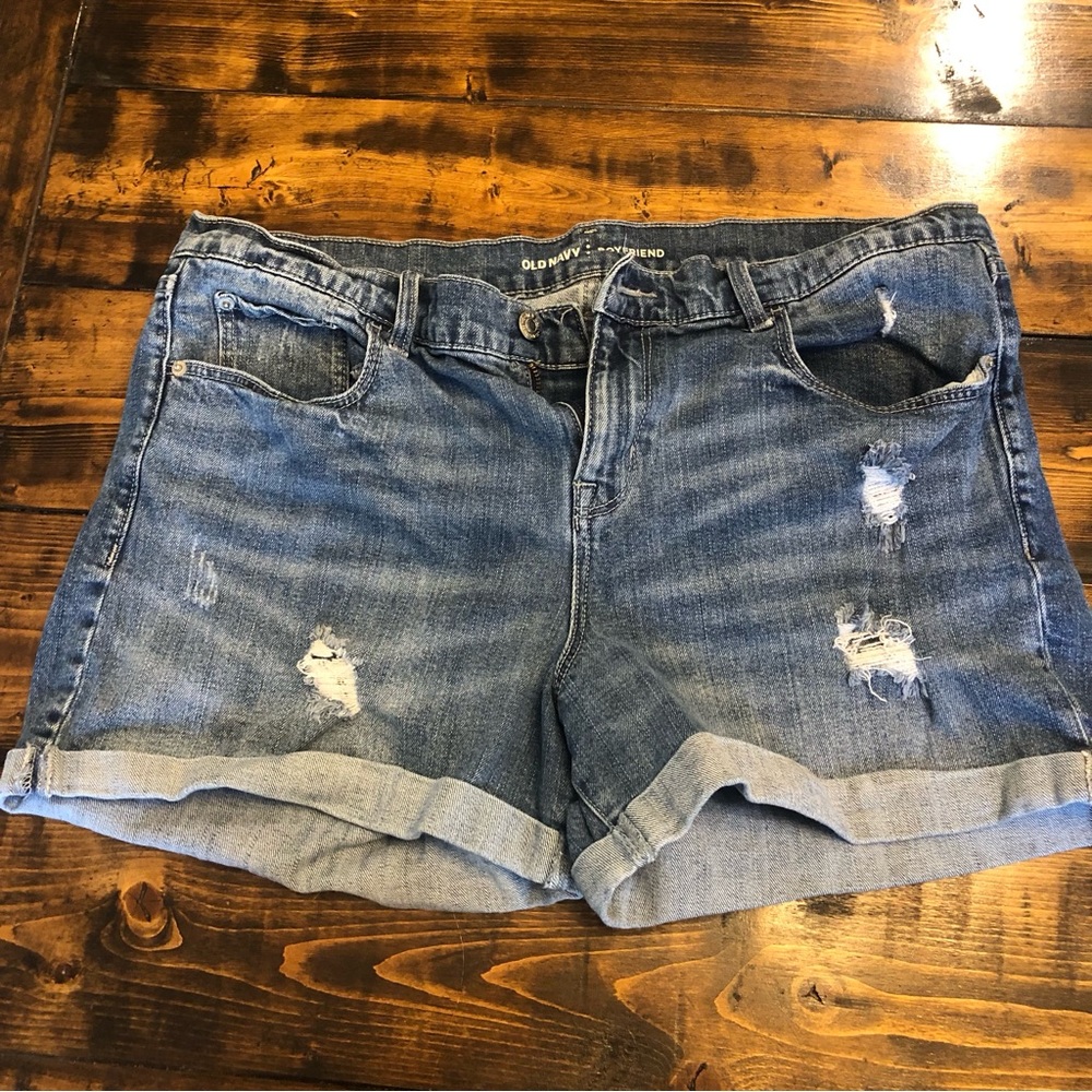 Old Navy Distressed Boyfriend shorts